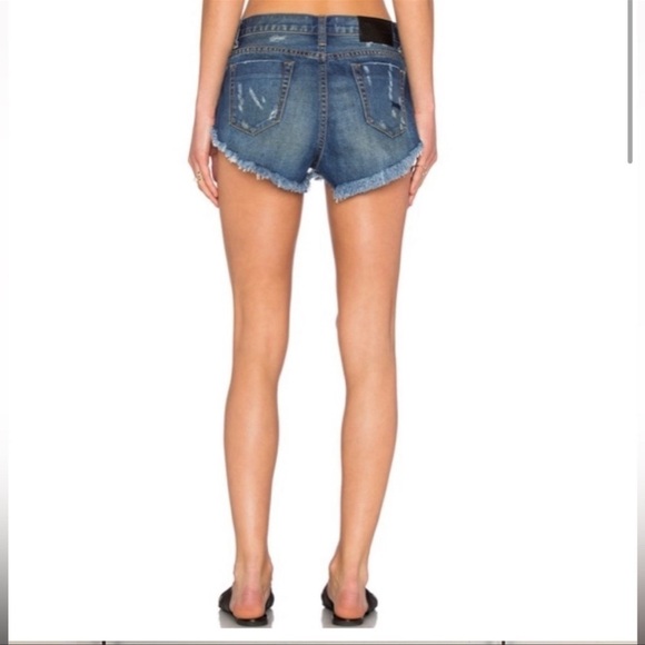 One Teaspoon Rollers Low Waist Long Rise Festival Shorts Size 26 - Picture 2 of 13